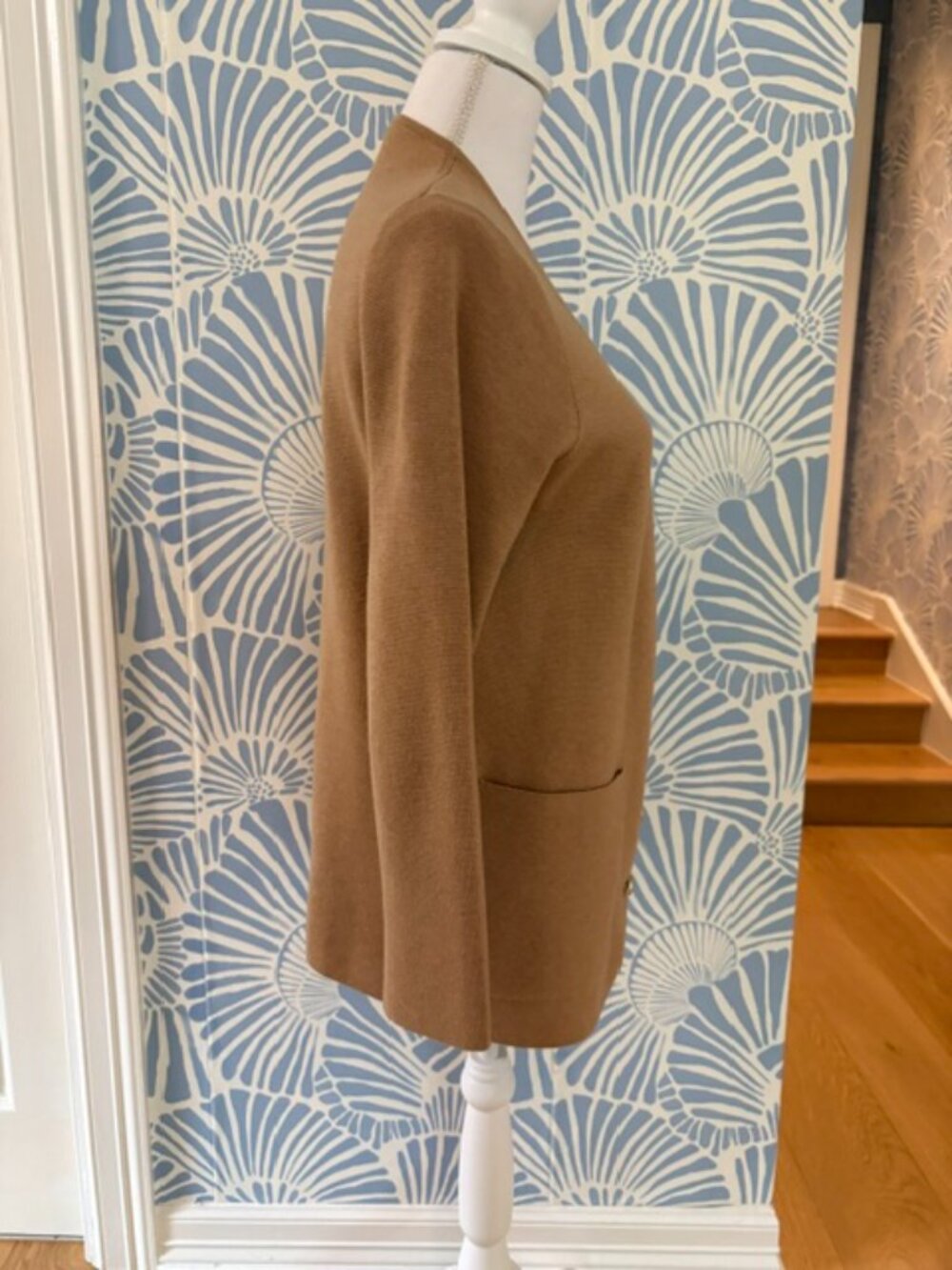 JCrew Camel Gisele Vneck Sweater Blazer Size Small - Picture 5 of 7